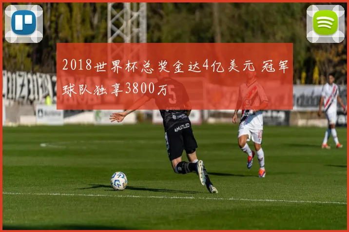 2018世界杯总奖金达4亿美元 冠军球队独享3800万